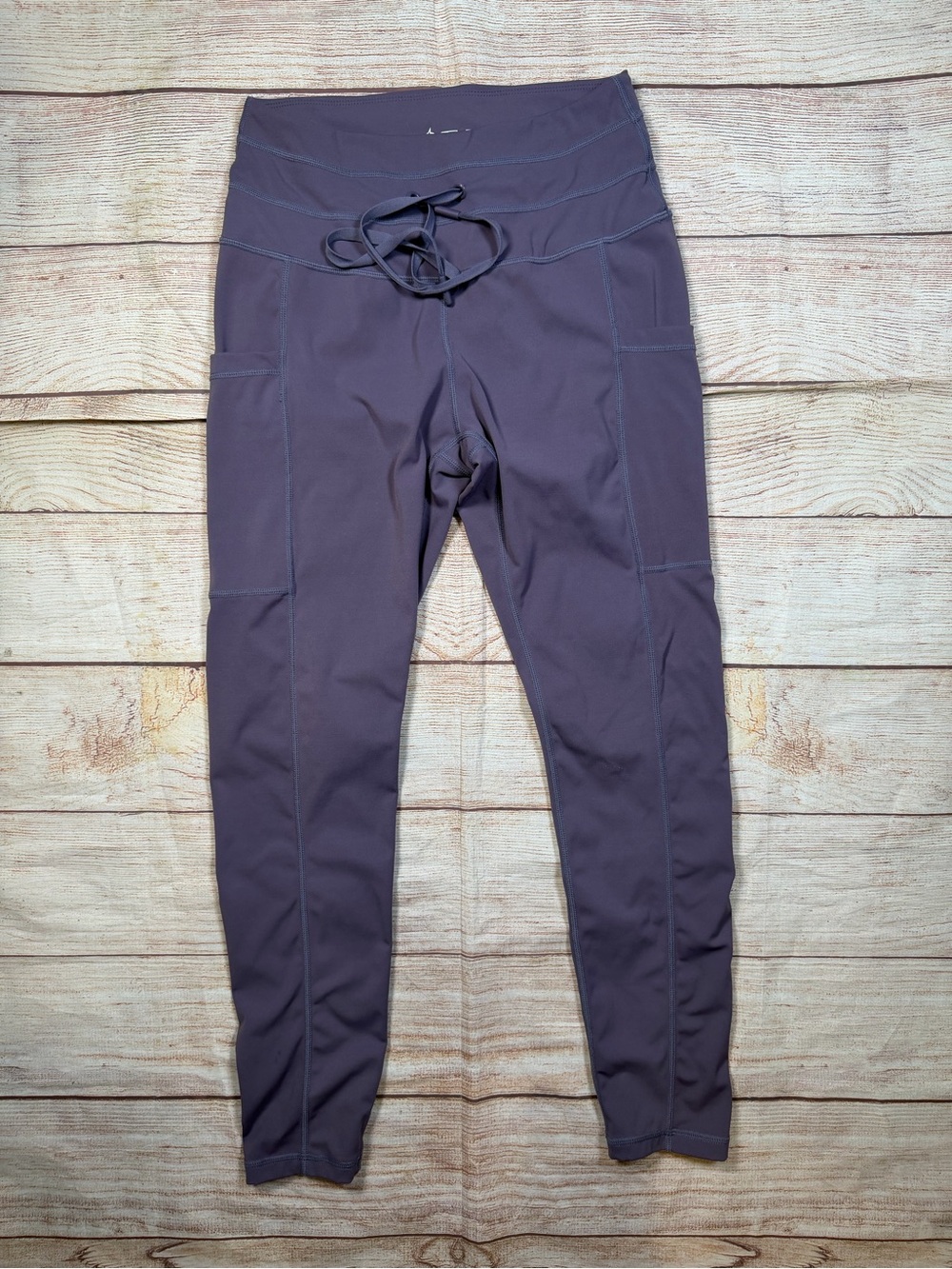 POPFLEX Purple Stunning High-Waist Leggings with Side Pockets